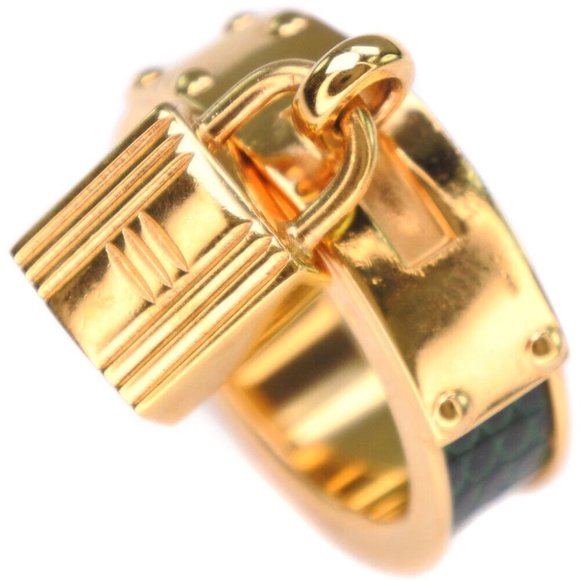 Kelly Cadenas ring, medium model | Hermès USA HERMES Cadena motif Kelly Calfskin Ring Women